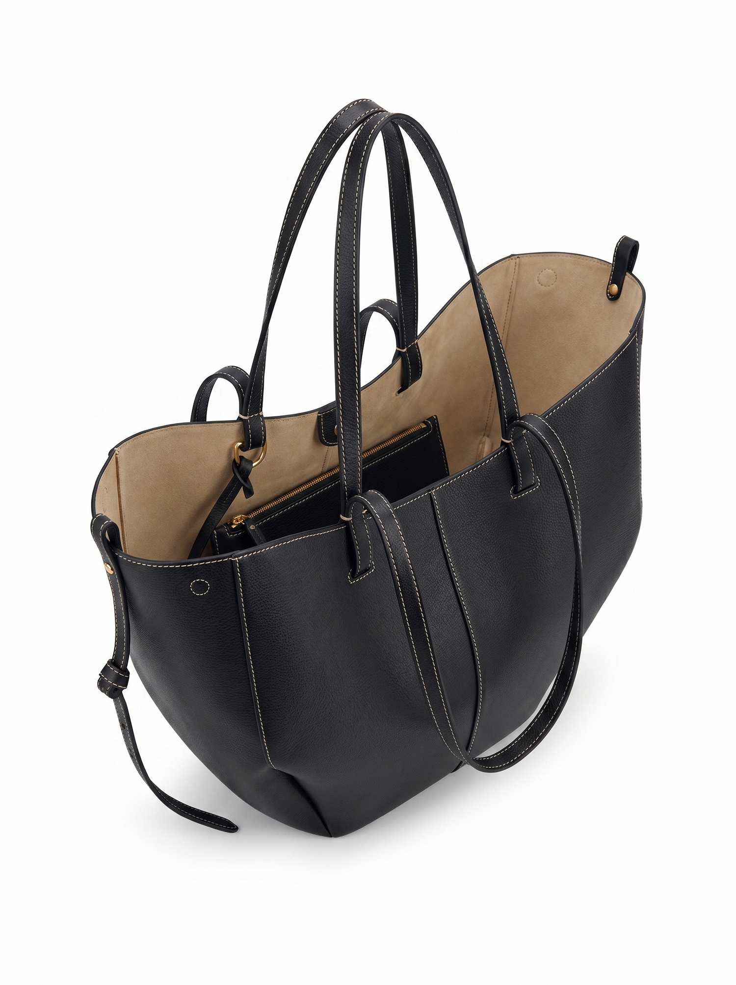 Large black-off-white stitching model